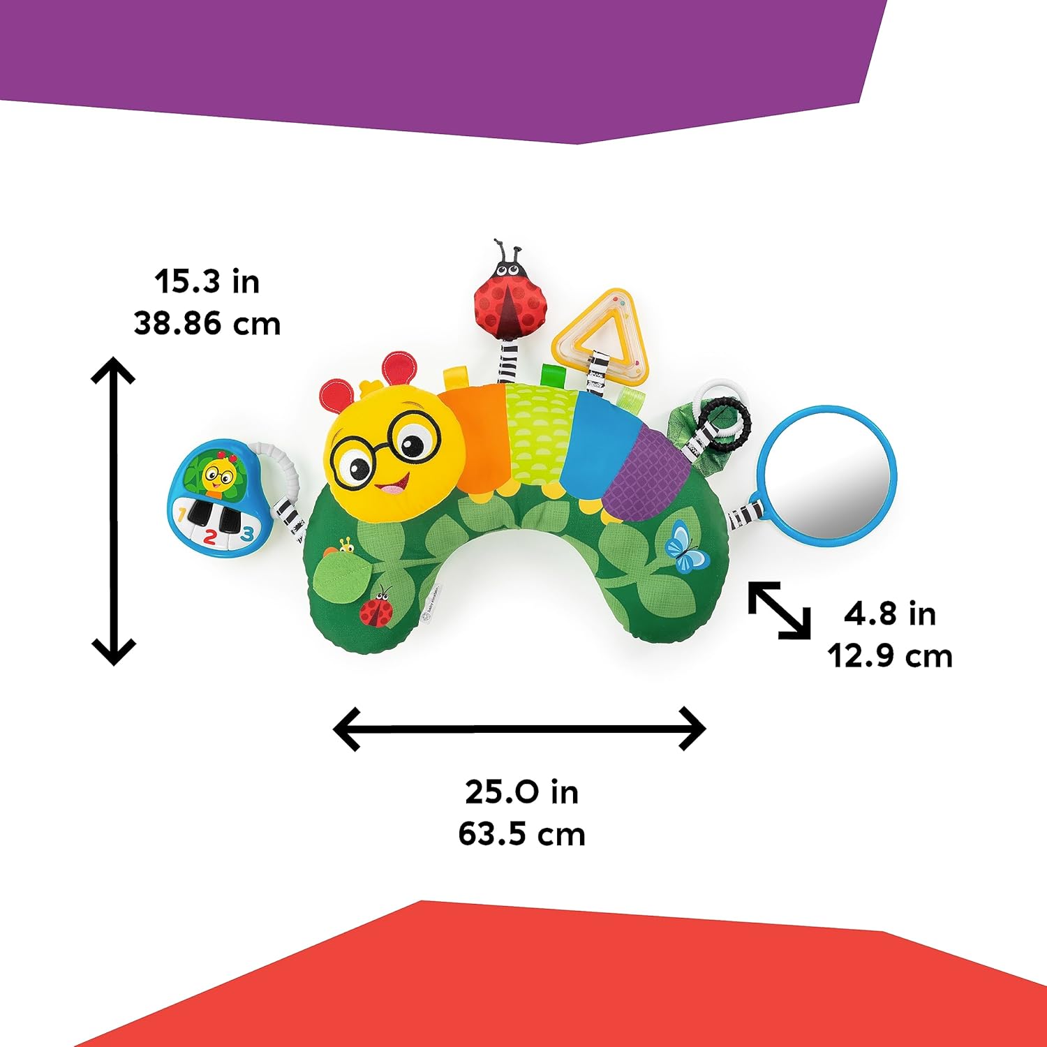 Baby Einstein Cal-a-Pillow Tummy Time Activity Pillow