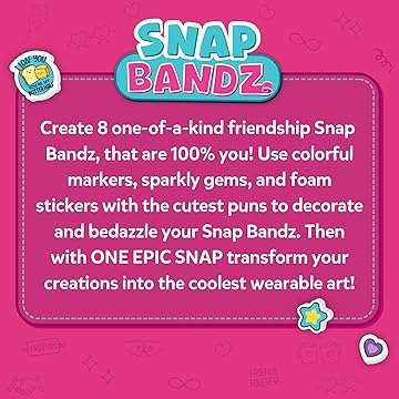 Skillmatics Snap Bandz: Friendship Bands – DIY Wearable Snap Bracelet Kit