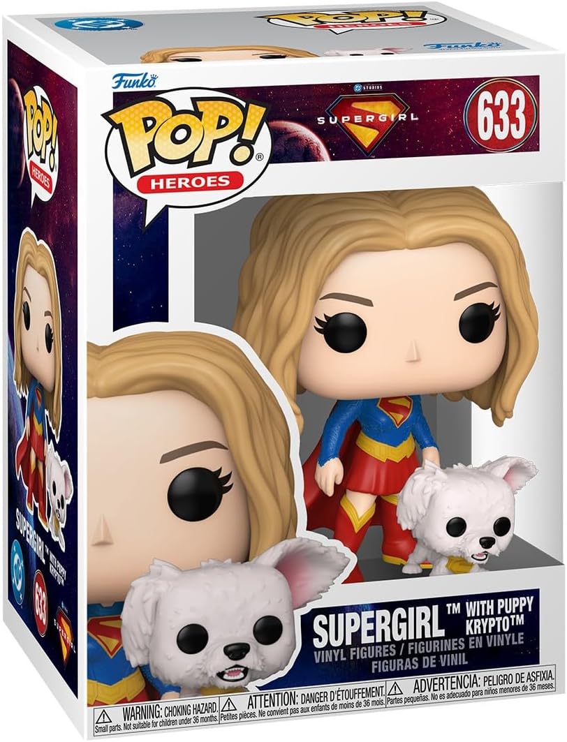 Funko Pop! DC Supergirl (2026) – Supergirl with Puppy Krypto Pop! & Buddy Vinyl Figure (4 inches)
