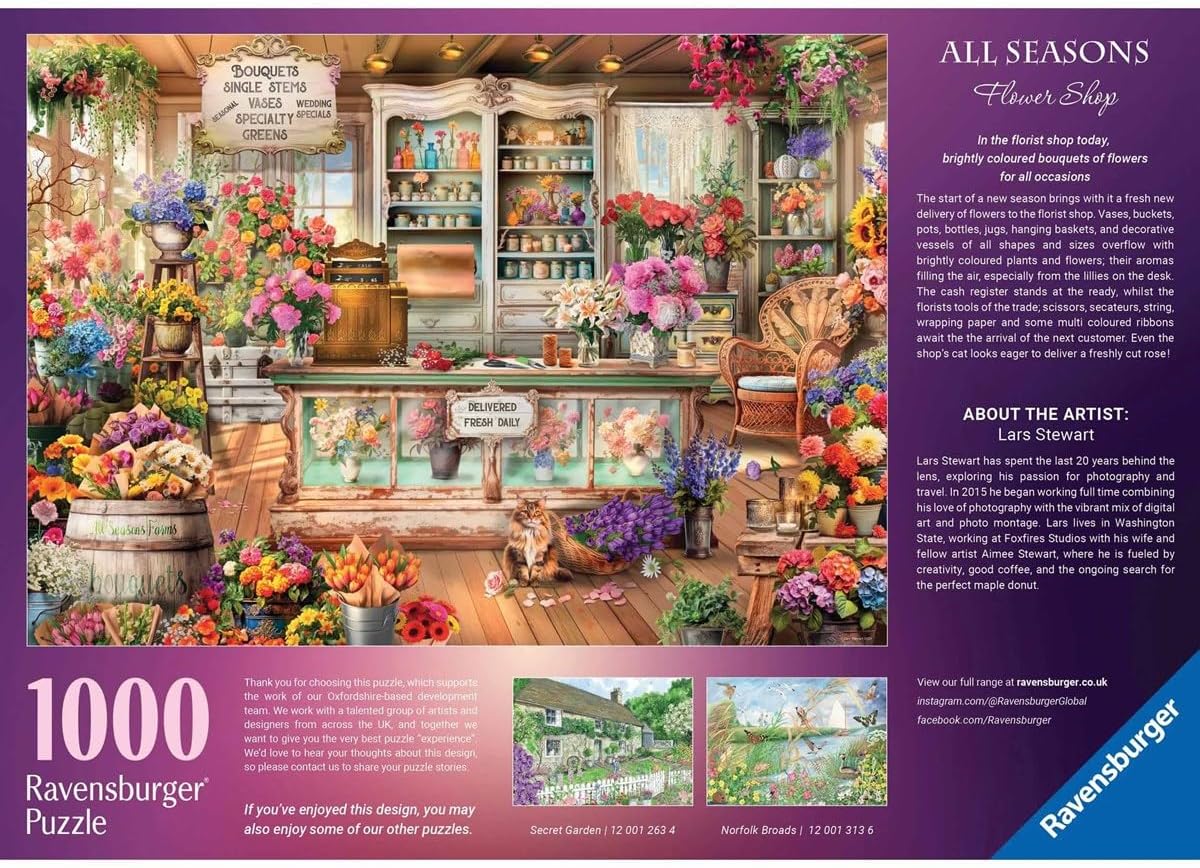 Ravensburger All Seasons Flower Shop (1000 pieces)