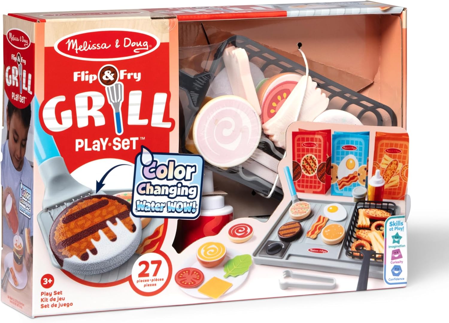 Melissa and Doug Flip Fry Grill Play Set