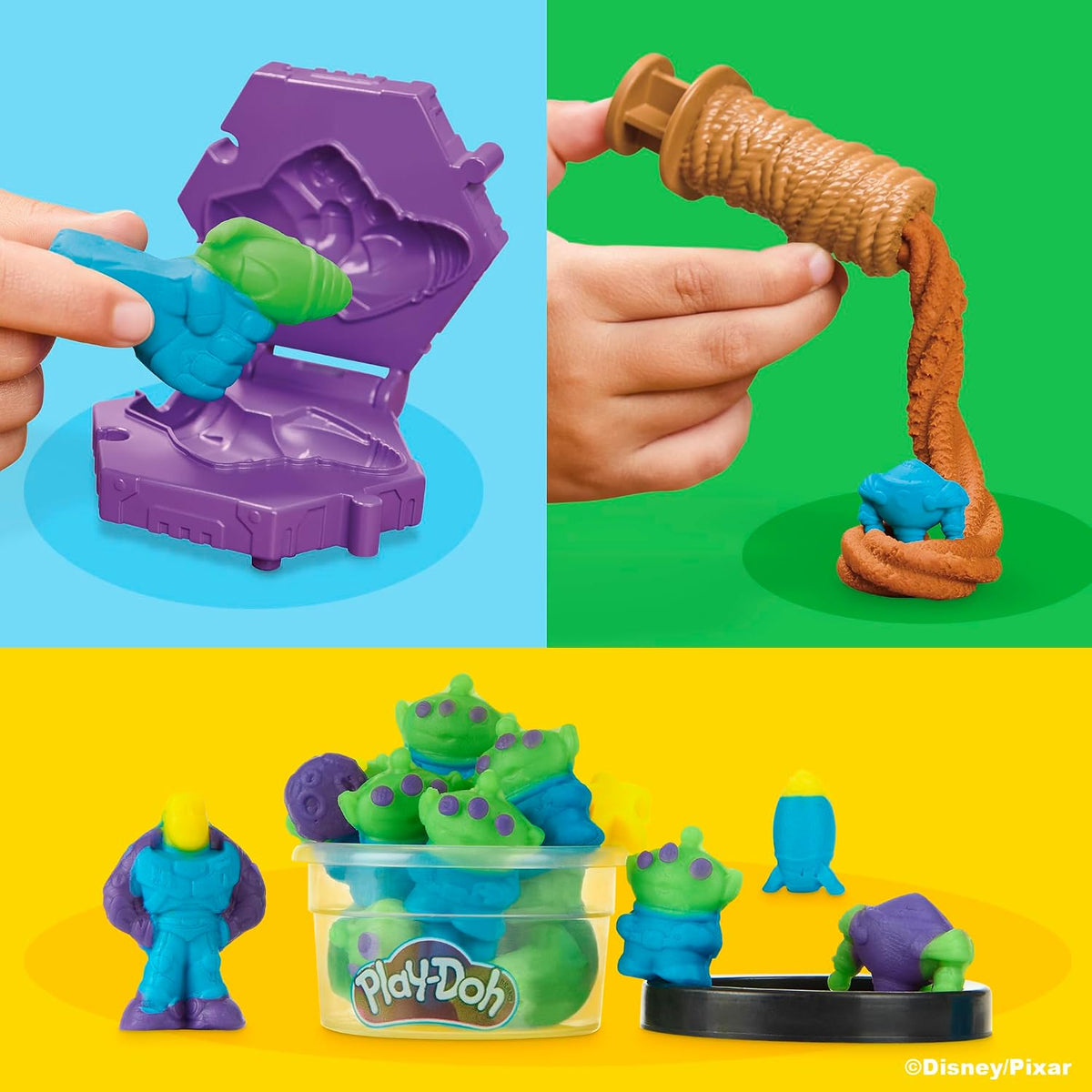 Play-Doh Toy Story Space Creations Set – Rocket Ship with Woody, Buzz & Space Moulds (Ages 3+)