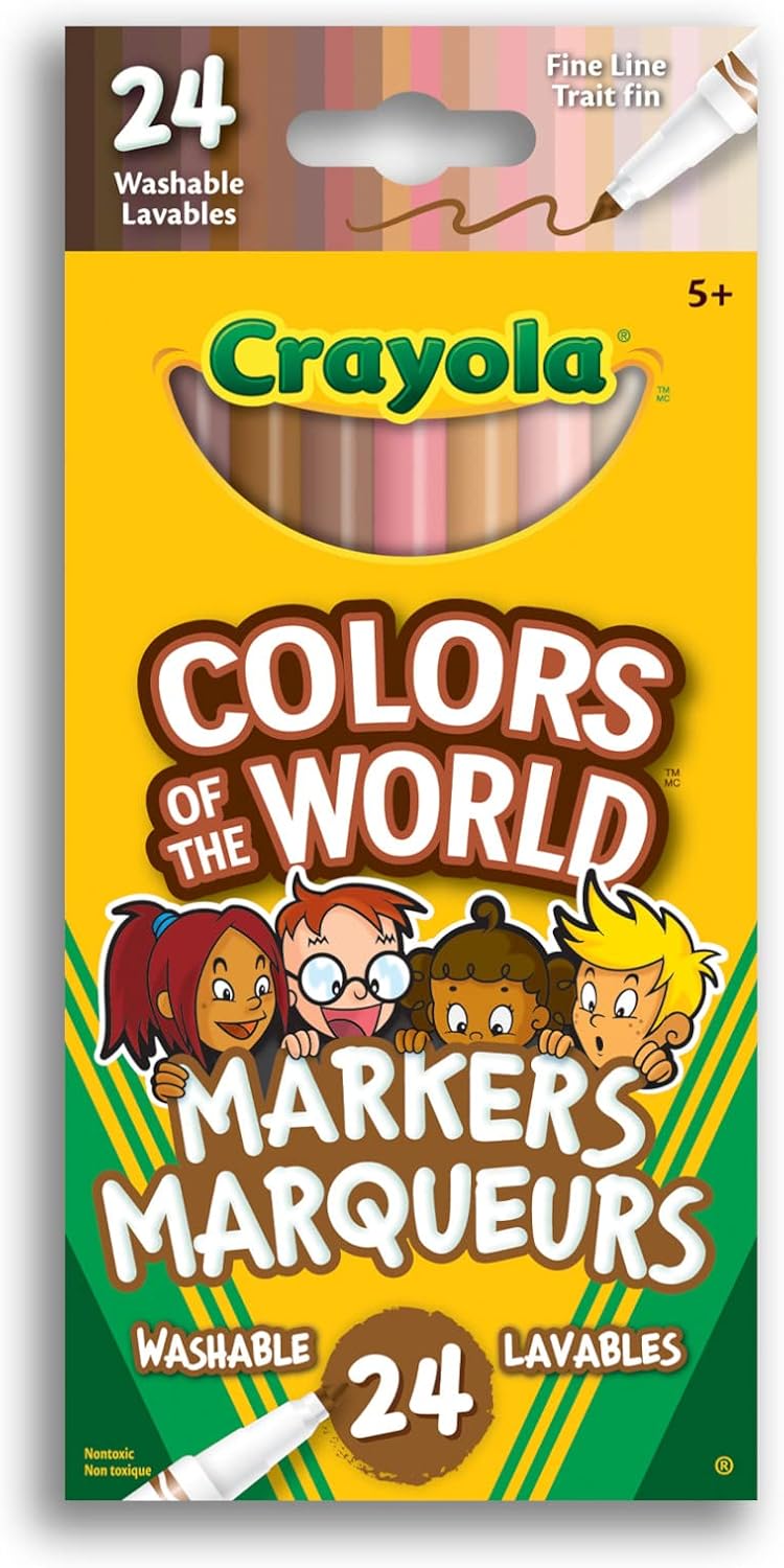 Crayola Colours of the World Markers - Fine Line 24-pack
