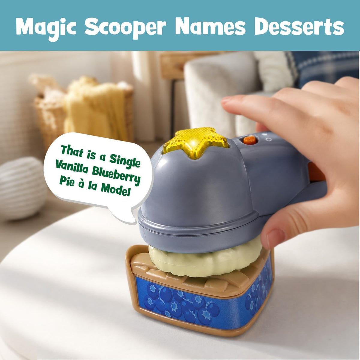 LeapFrog Scoop & Learn Ice Cream Parlor – 50+ Piece Interactive Ice Cream Cart with Magic Scooper, Play Money & Learning Games (Ages 3–6)