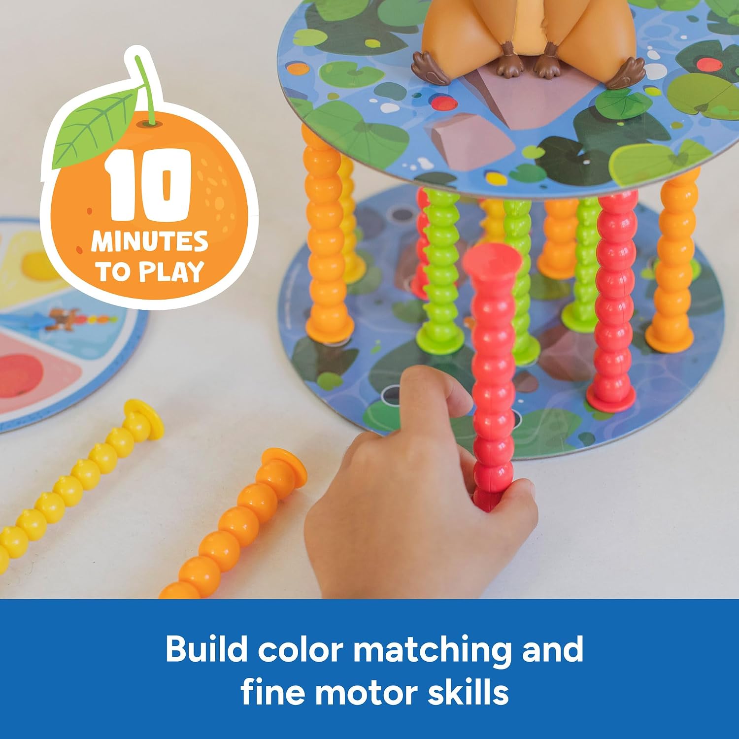 Educational Insights Snack or Splash Game – Capybara Balancing Family Game (Ages 4+, 2–4 Players)