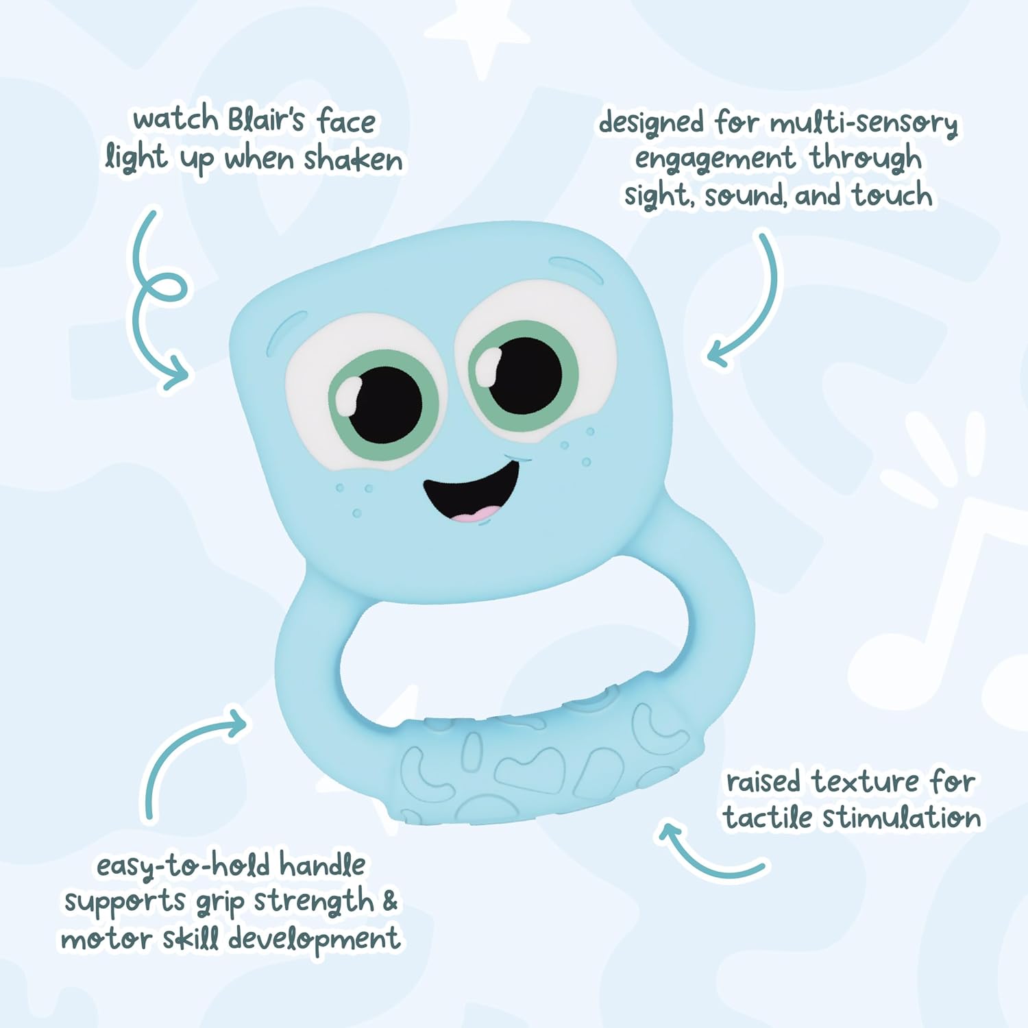 Glo Pals Light Up Rattle - Blair