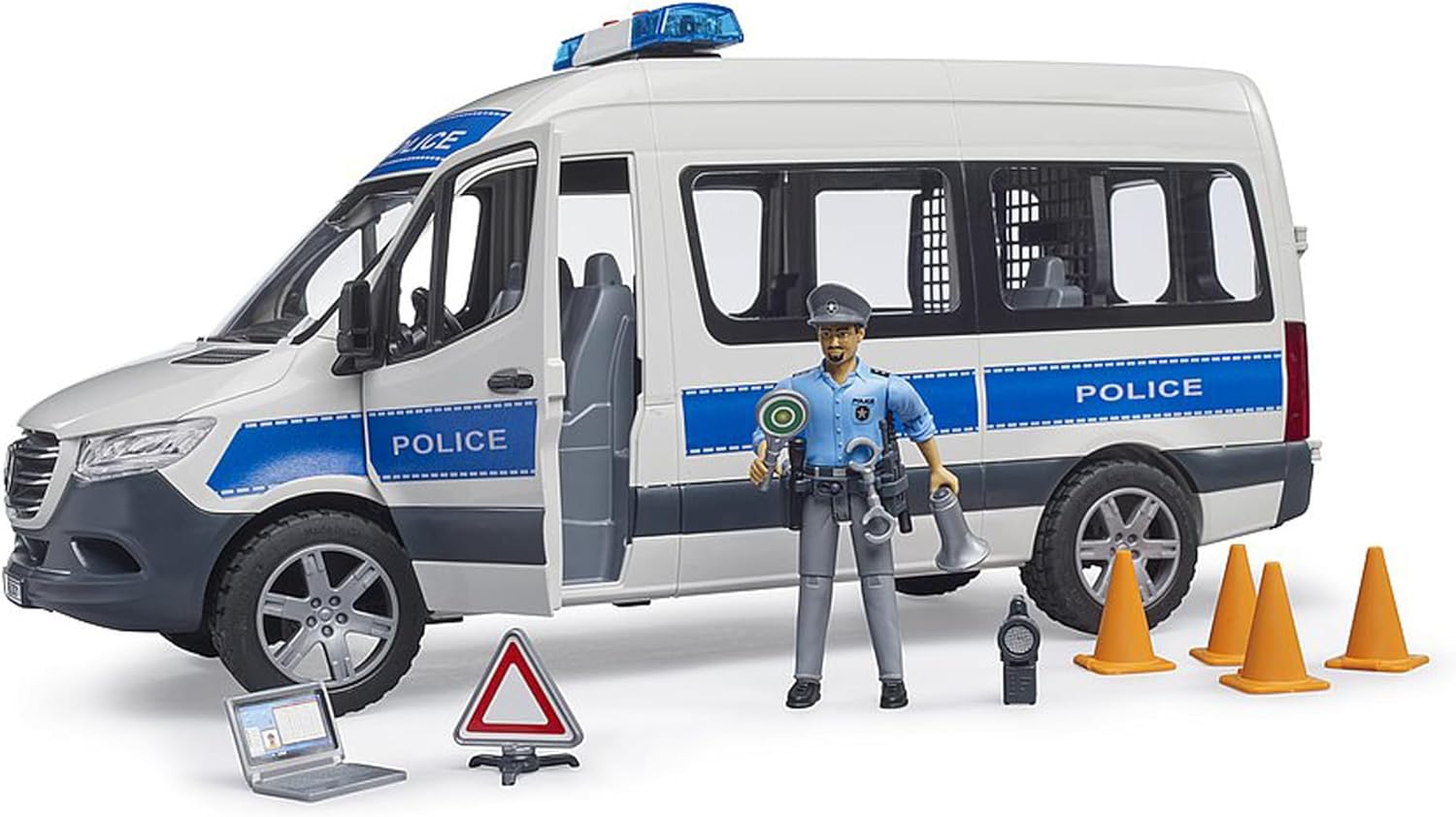 Bruder MB Sprinter Police Emergency Vehicle with Light & Sound Module (02683)