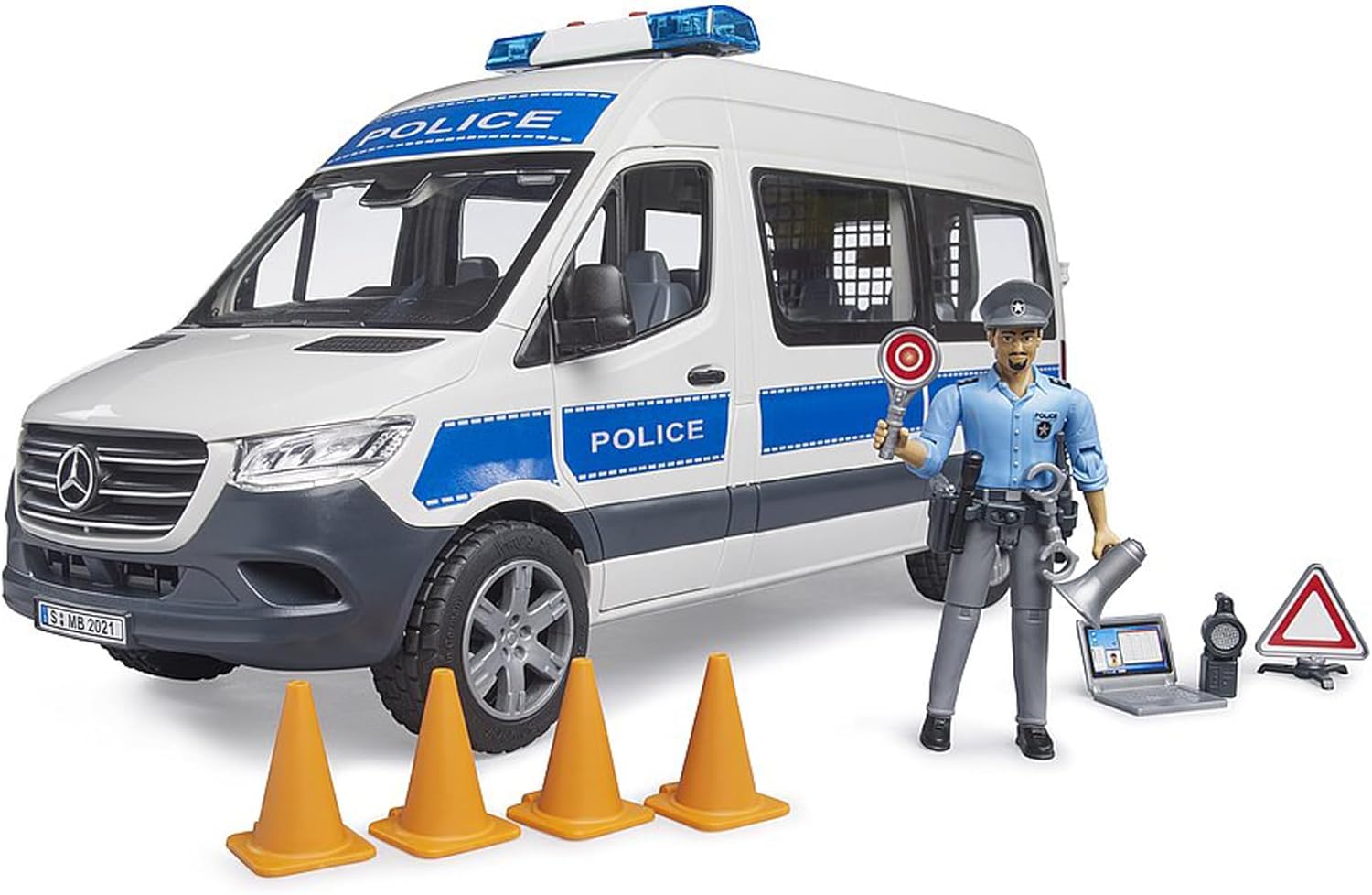 Bruder MB Sprinter Police Emergency Vehicle with Light & Sound Module (02683)