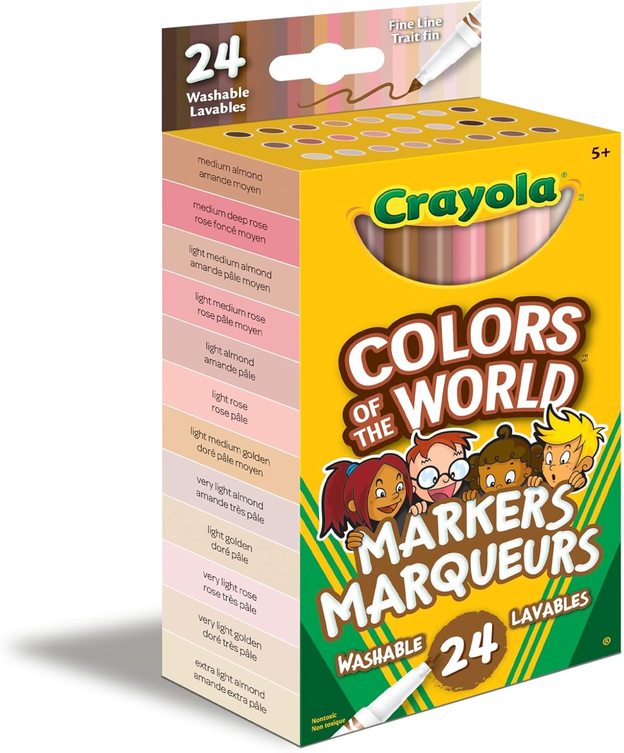 Crayola Colours of the World Markers - Fine Line 24-pack