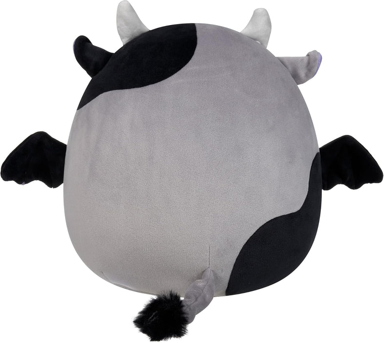 Squishmallow 8" Halloween - Bridgette Grey and Black Cow Bat