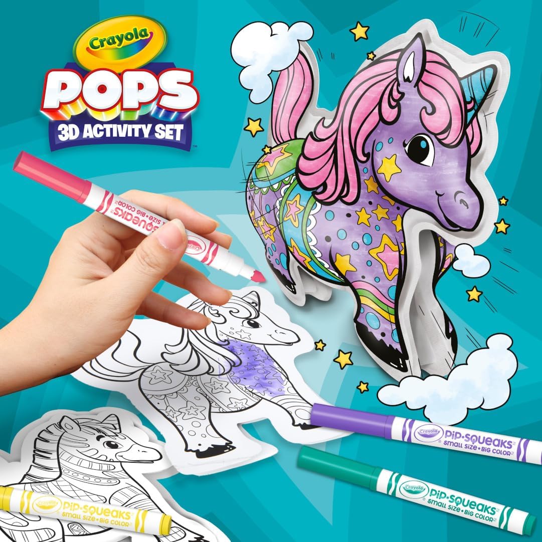Crayola Pops 3D Activity Set Inflatable Characters - Unicorn