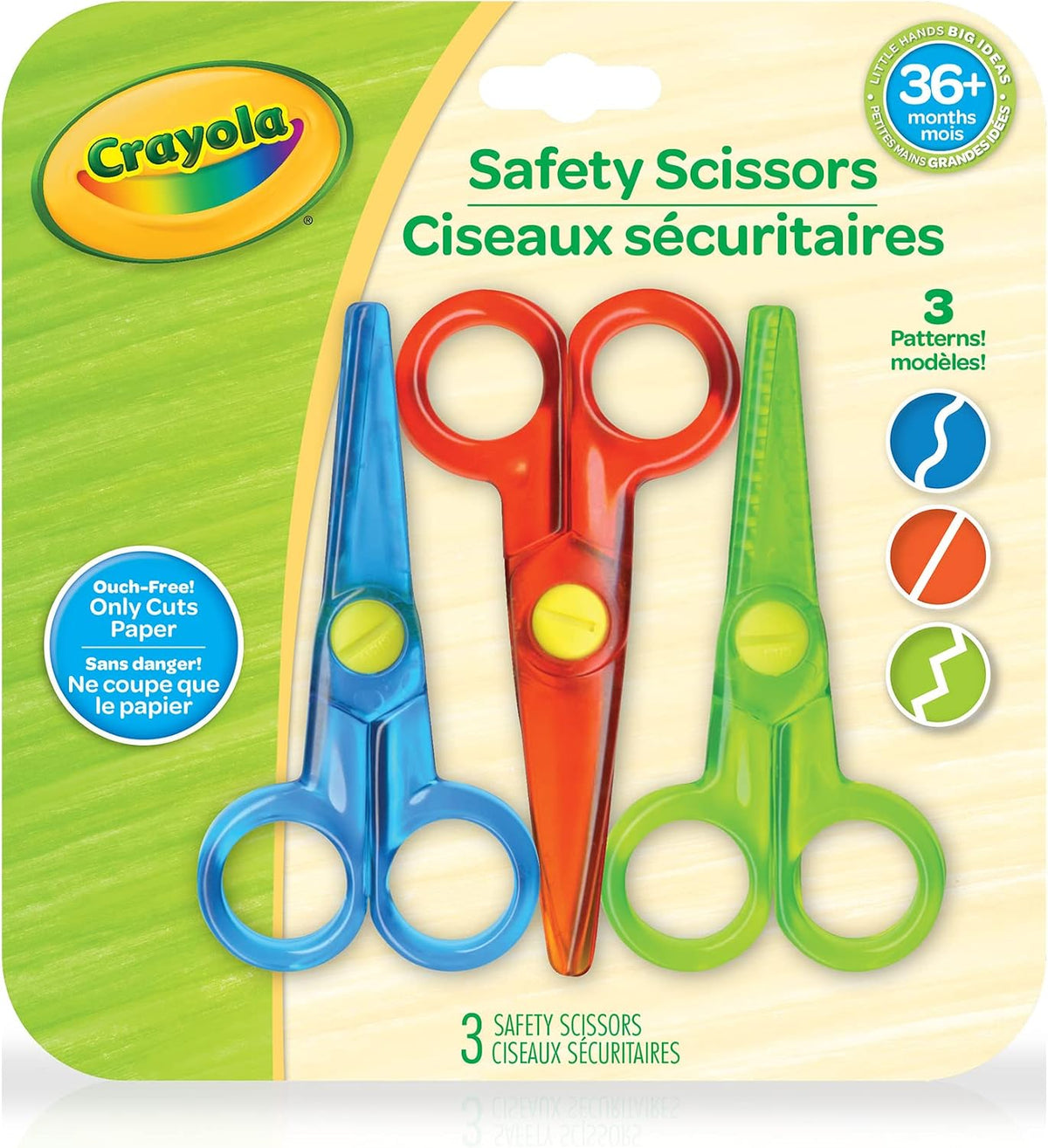 Crayola My First Safety Scissors – Rounded Tip Safety Scissors for Toddlers (Ages 2+)