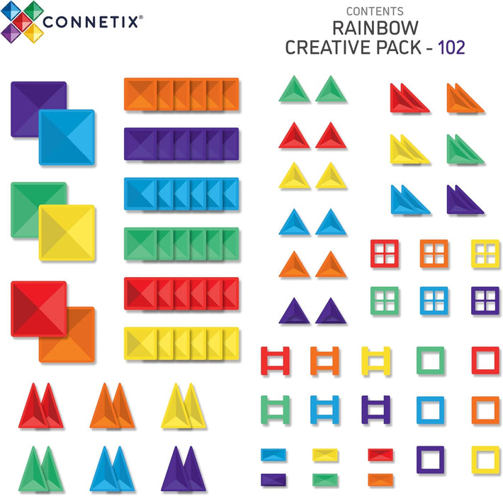 Connetix Rainbow Creative Pack (102 Pieces)