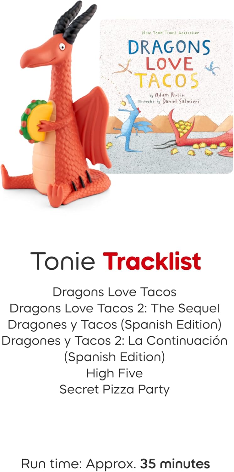 Tonies Dragons Love Tacos – Screen-Free Audio Tonie Figure for Kids (Ages 1+)
