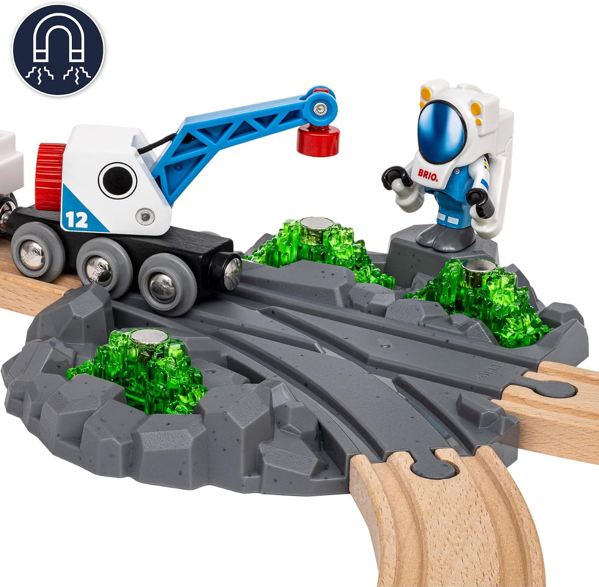 BRIO World Space Deluxe Wooden Train Set – Ultimate Railway Playset (Ages 3+)