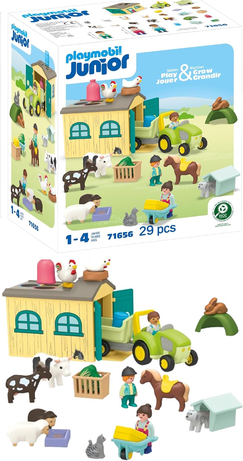 Playmobil JUNIOR: Farm Adventure with Tractor