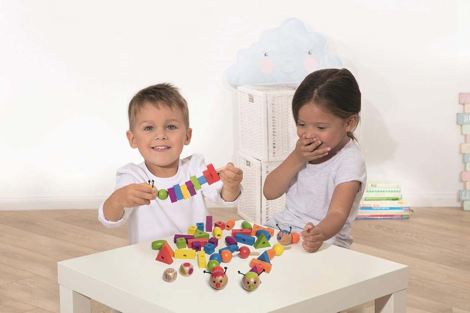 Beleduc Rondo Vario Colourful Threading Fun Caterpillars