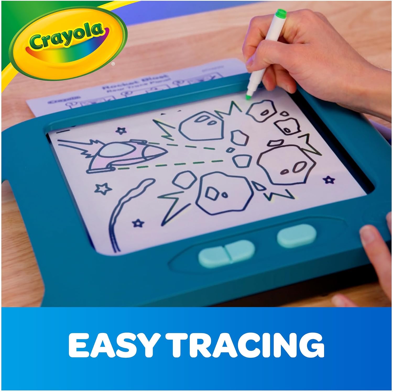 Crayola Animated Glow Board – Light-Up Drawing Tablet with Colour-Changing Art Display (Ages 6+)