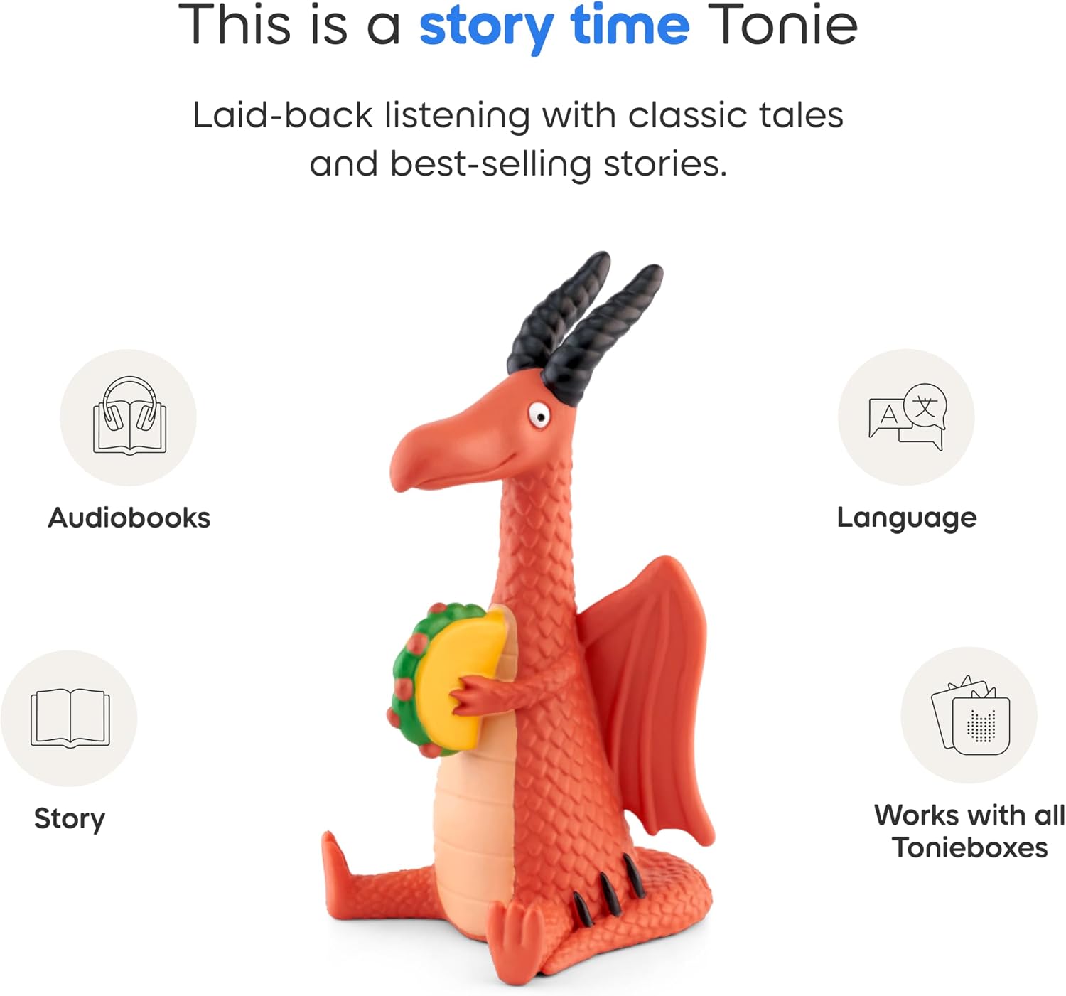 Tonies Dragons Love Tacos – Screen-Free Audio Tonie Figure for Kids (Ages 1+)