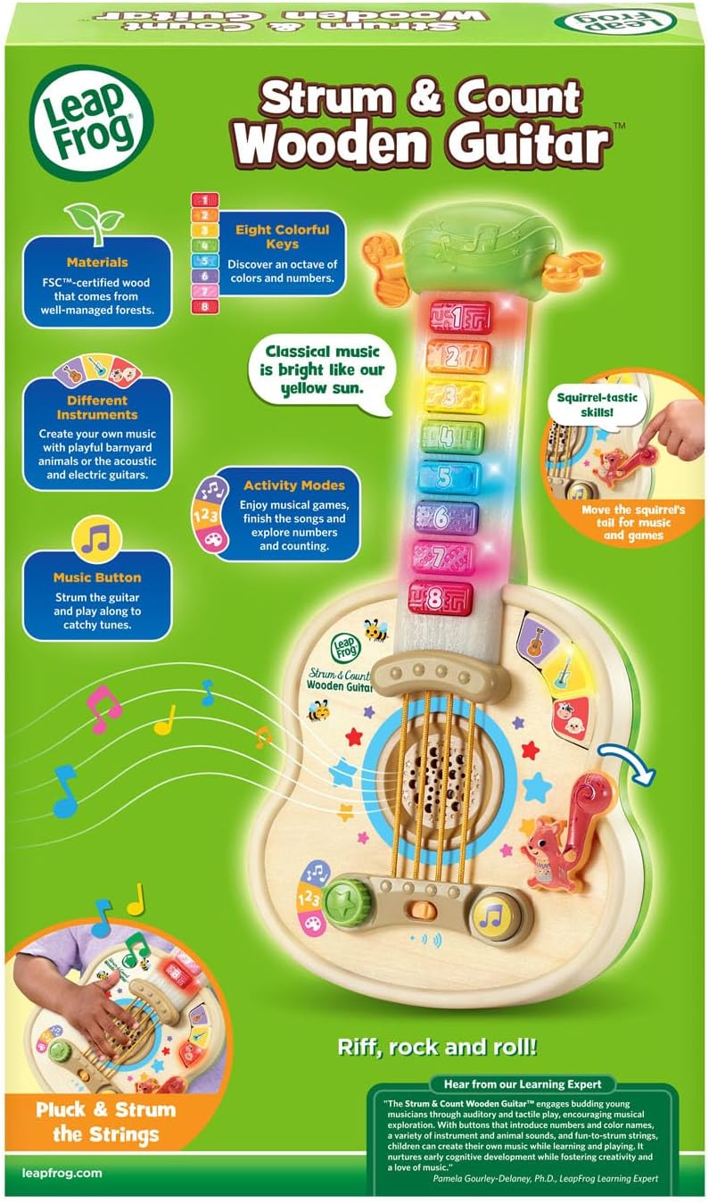 LeapFrog Strum & Count Wooden Guitar