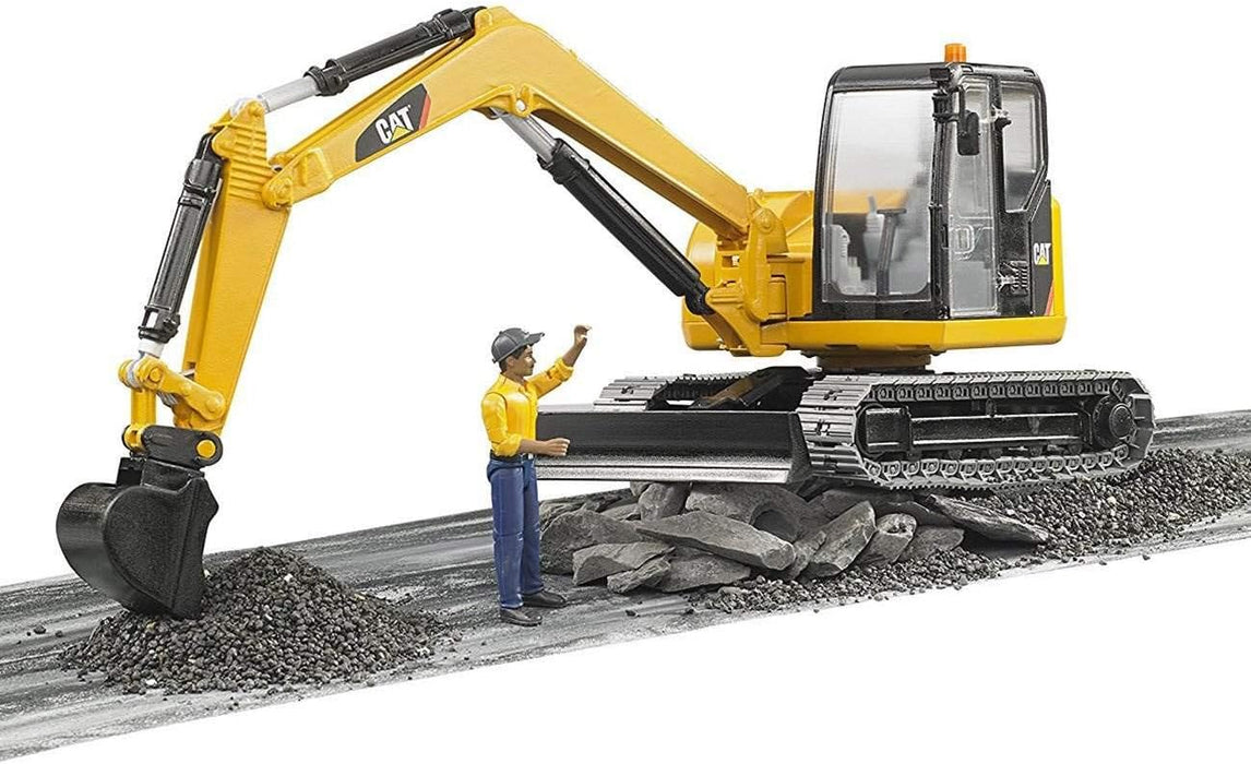 Bruder Cat® Mini Excavator with worker (02467)