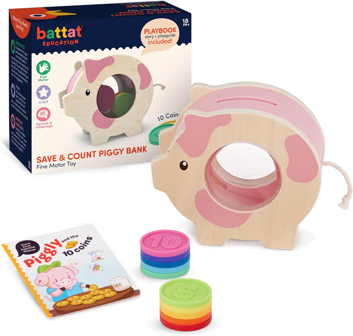 Battat Save & Count Piggy Bank
