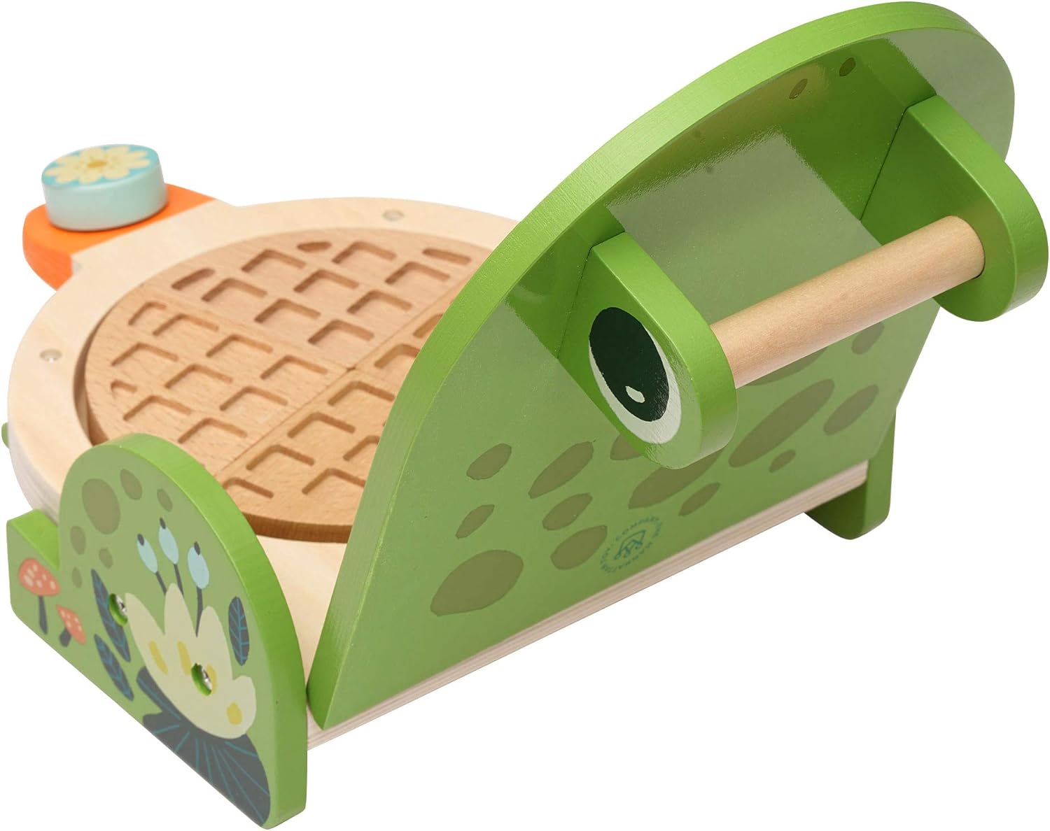 Manhattan Toys Ribbit Wood Waffle Maker Pretend Cooking Set