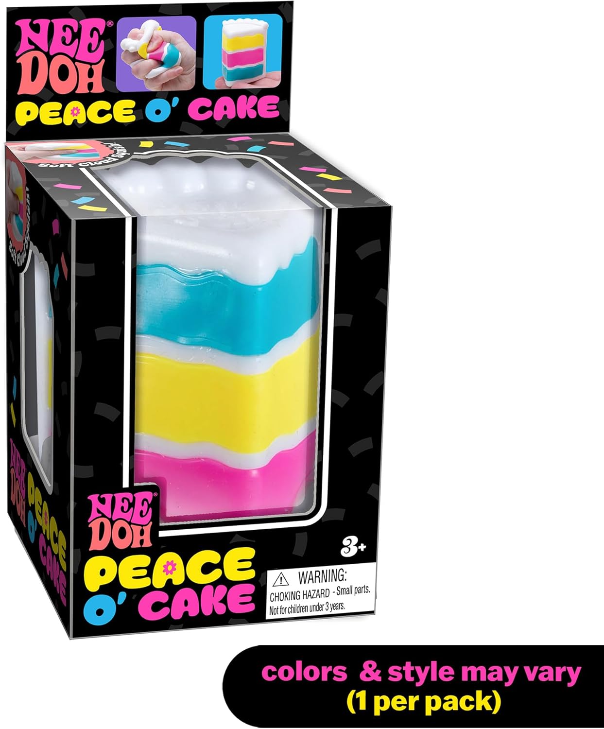 Nee-Doh Peace O Cake – Squishy Cake Slice Sensory Toy