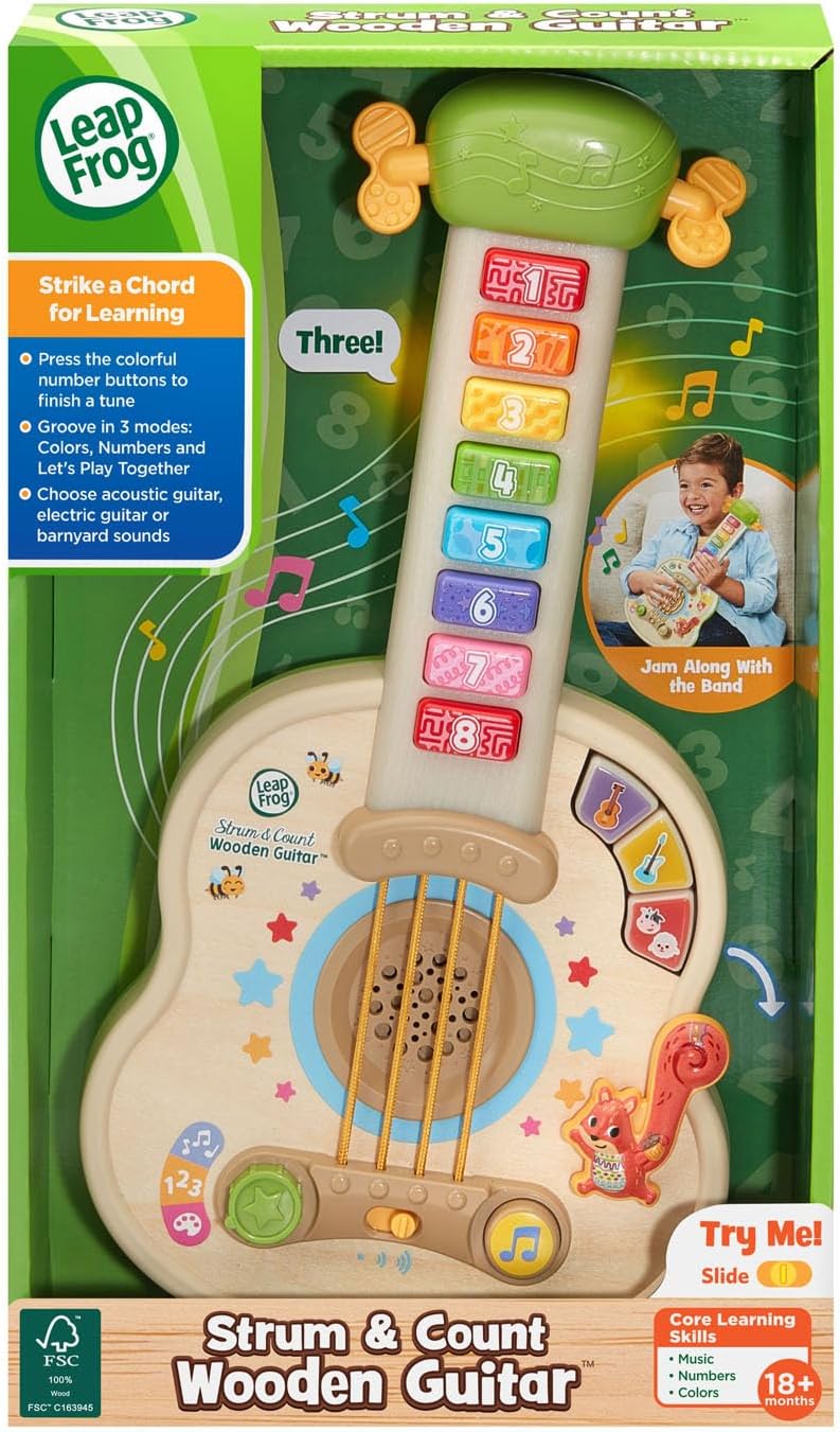 LeapFrog Strum & Count Wooden Guitar