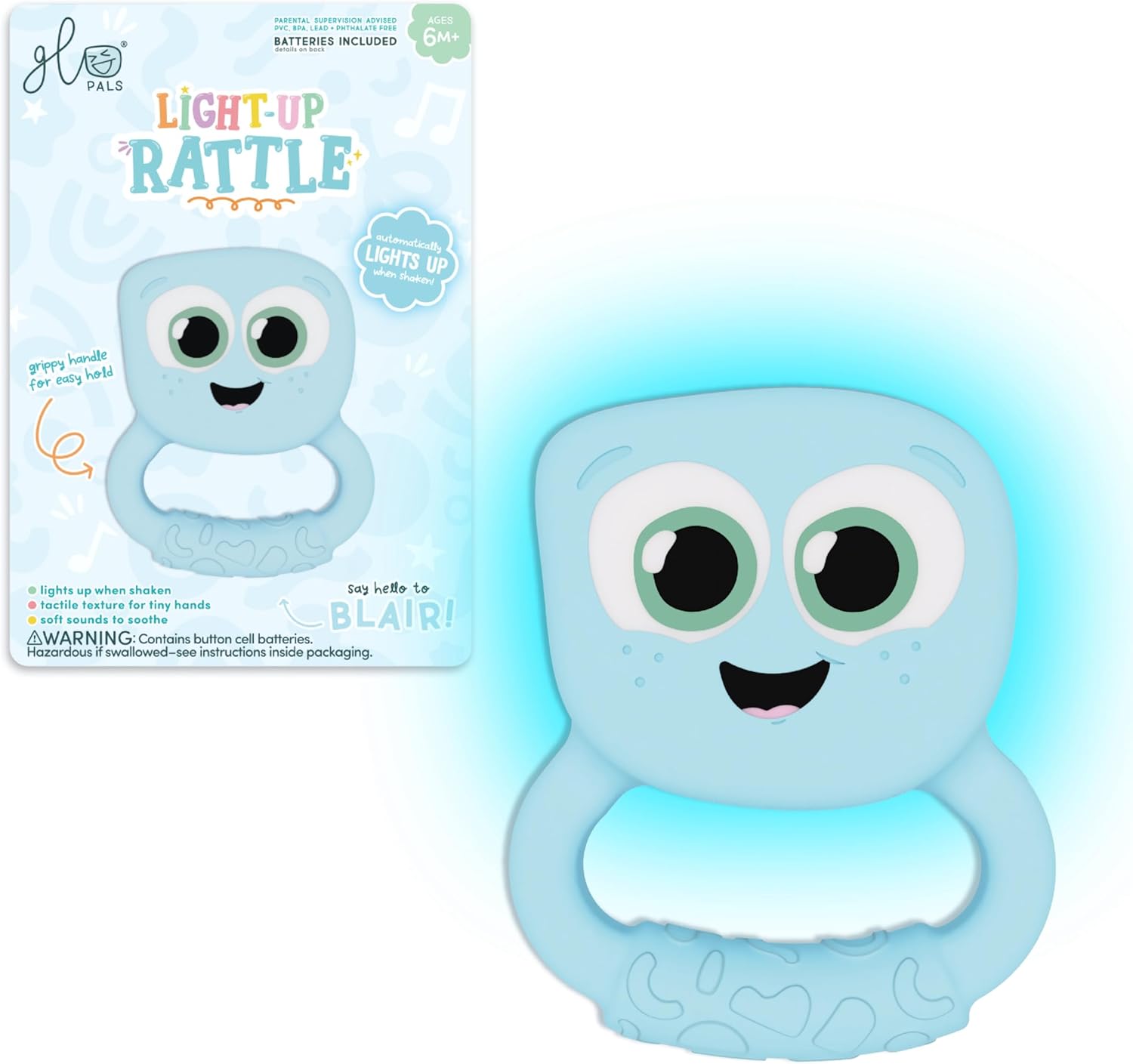 Glo Pals Light Up Rattle - Blair