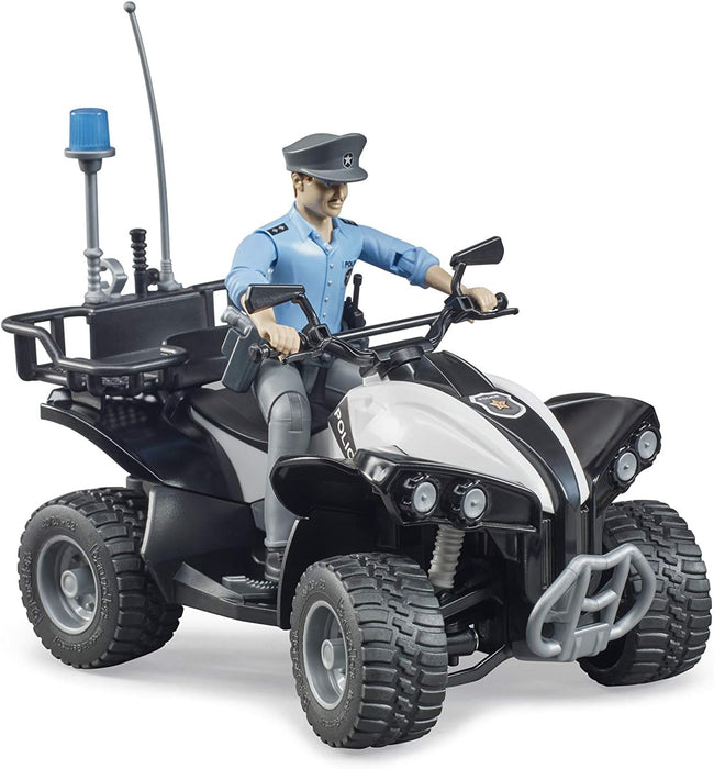 Bruder Police Quad w/ Light Skin Policeman and Accessories (63011)