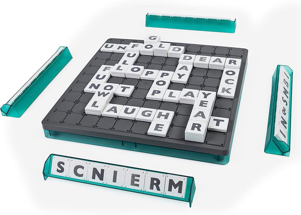 Upwords, Fun and Challenging Family Word Game with Stackable Letter Tiles