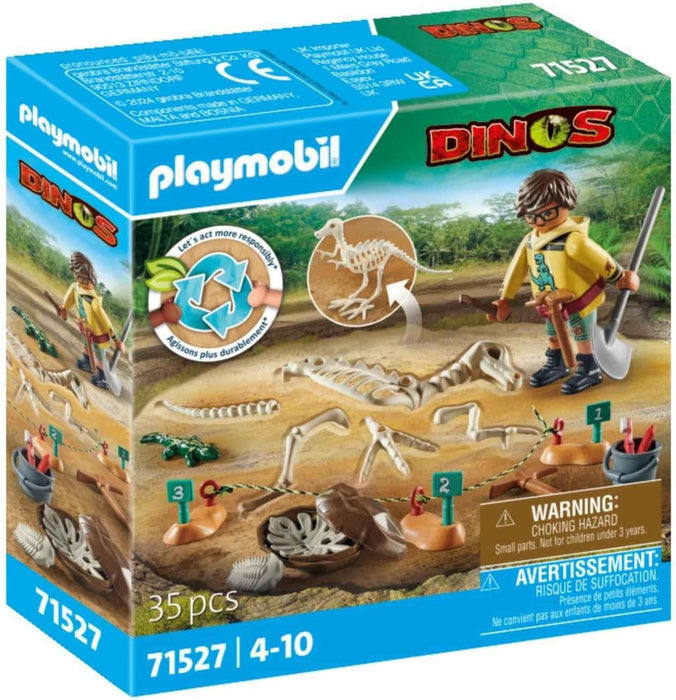 Playmobil Archaeological dig with dinosaur skeleton