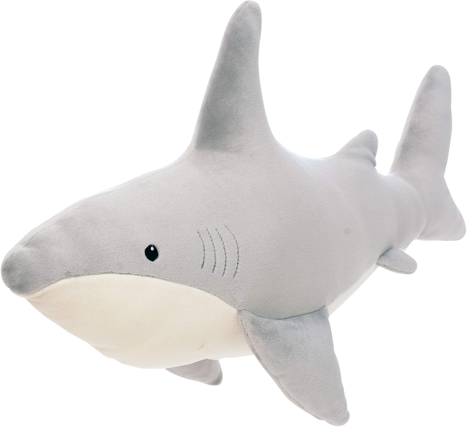 Manhattan Toy Snarky Sharky Velveteen Shark 16" – Ultra-Soft Stuffed Shark Plush