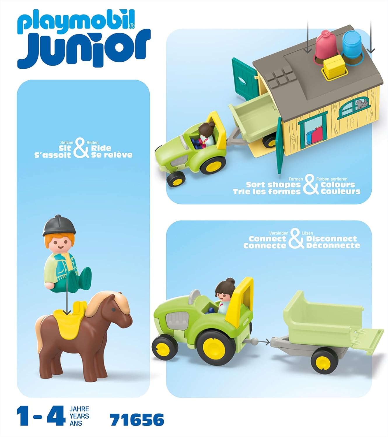 Playmobil JUNIOR: Farm Adventure with Tractor