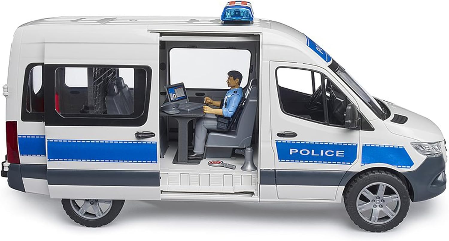 Bruder MB Sprinter Police Emergency Vehicle with Light & Sound Module (02683)