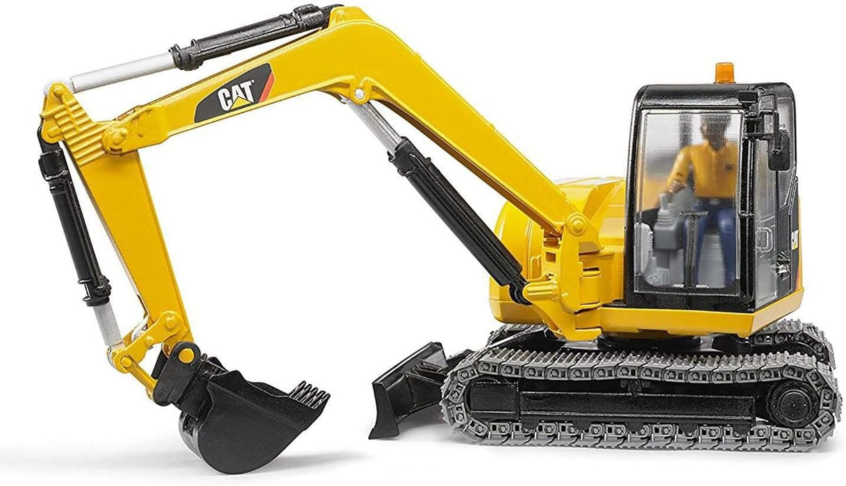 Bruder Cat® Mini Excavator with worker (02467)