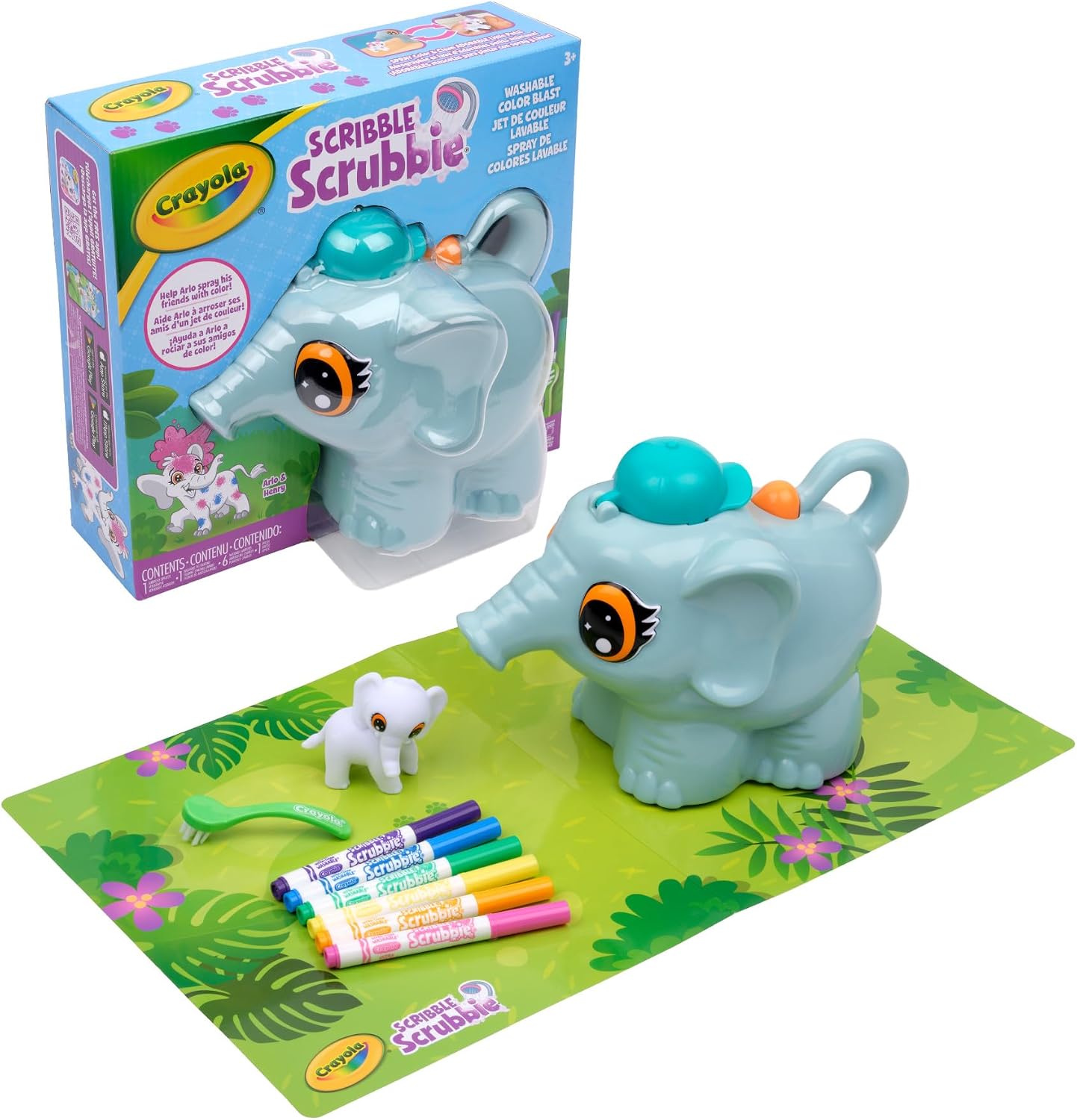 Crayola Scribble Scrubbie Colour Blast – Marker Airbrush System for Pets (Ages 3+)