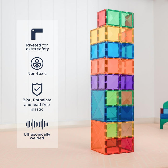 Connetix Rainbow Square Pack (42 Pieces)