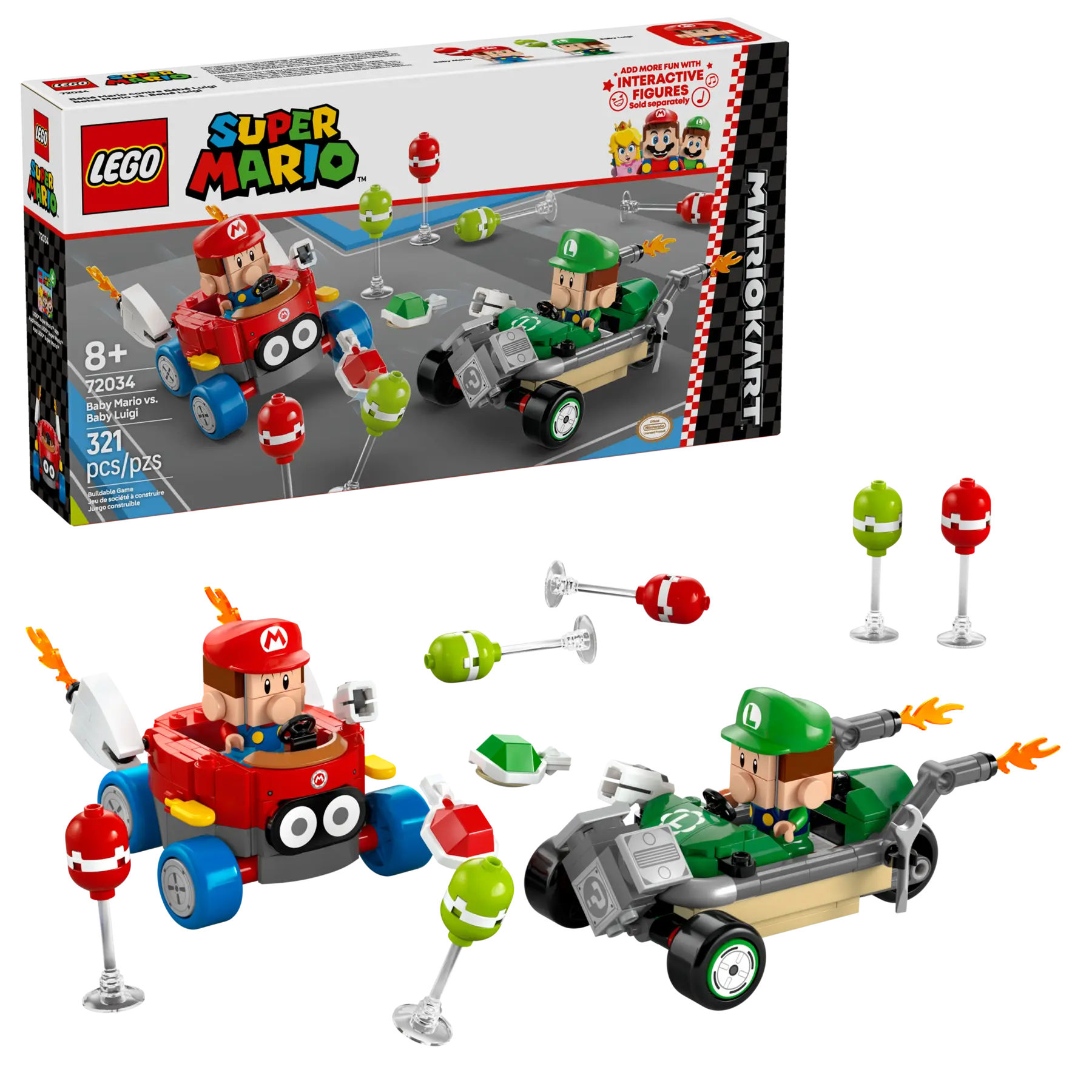 Lego Mario Kart™ – Baby Mario vs. Baby Luigi (72034)