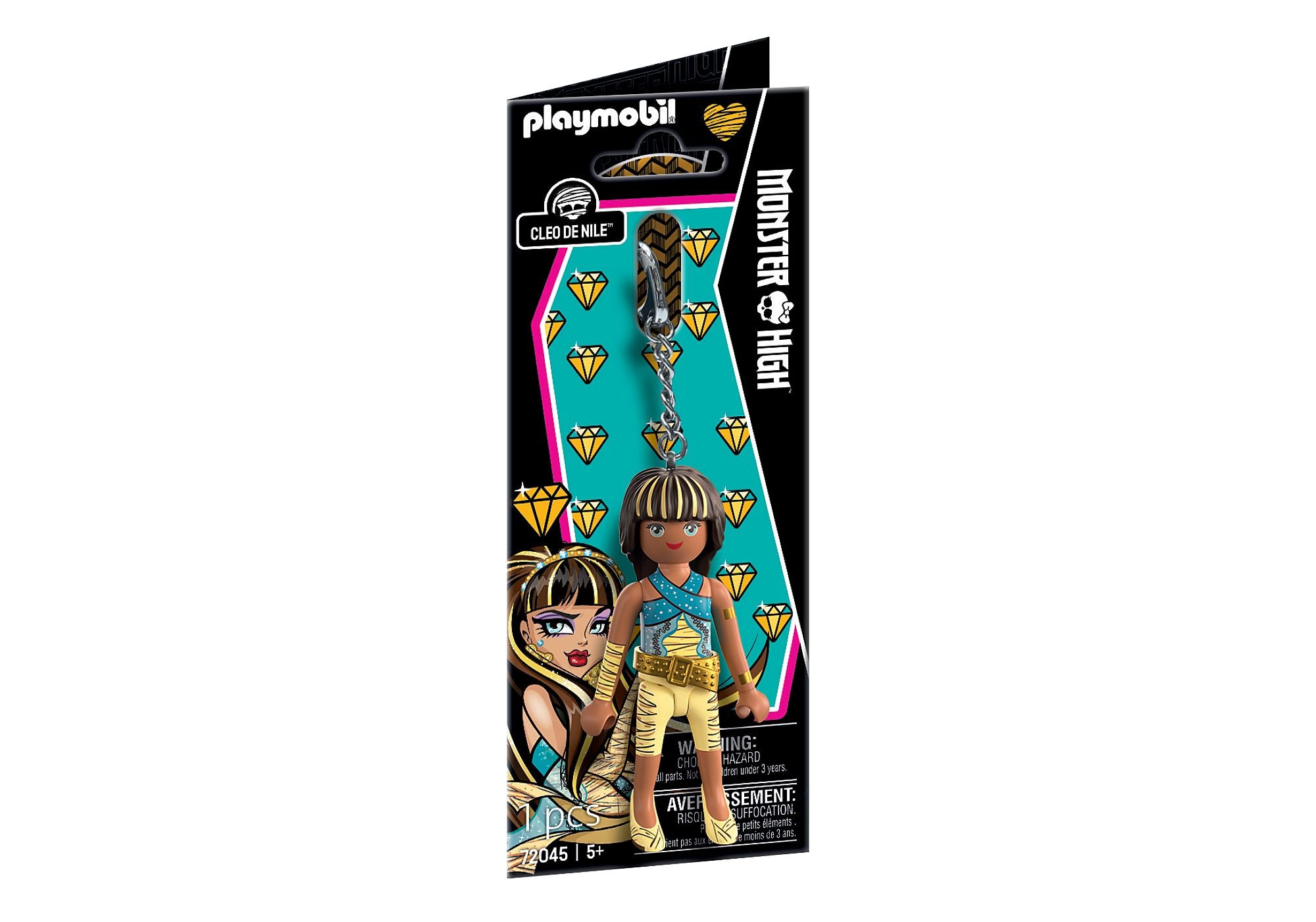Playmobil x Monster High Cleo De Nile Keychain