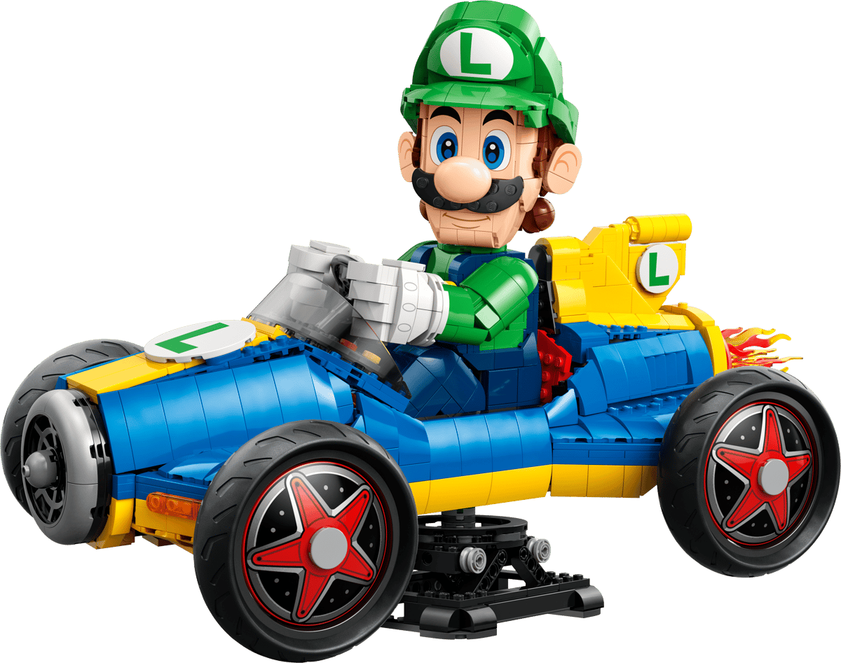 LEGO Super Mario Mario Kart™ – Luigi & Mach 8 (72050) – Collectible Racing Build Set