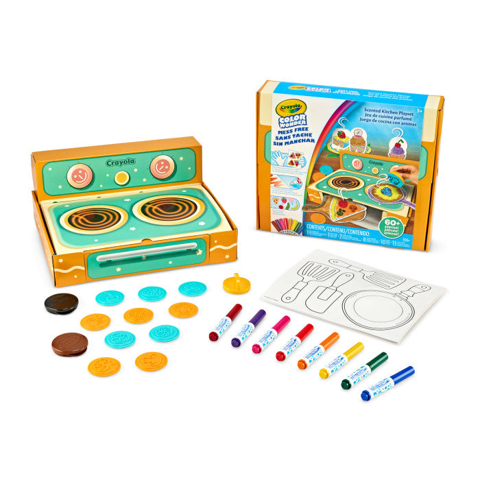 Crayola Color Wonder Scented Kitchen Stamper Playset – Mess-Free Food-Scented Stamp Activity (Ages 3+)