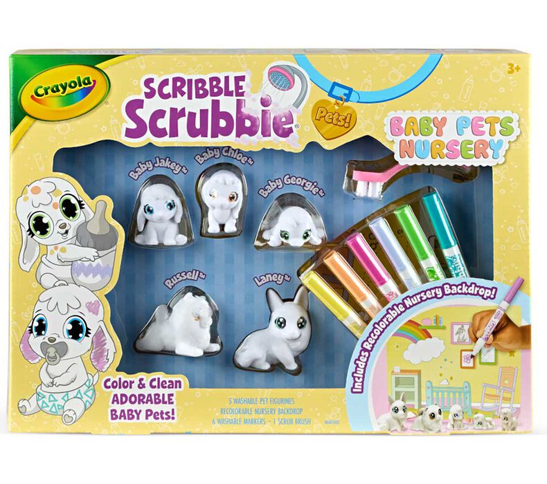 Crayola Scribble Scrubbie Baby Pets Nursery