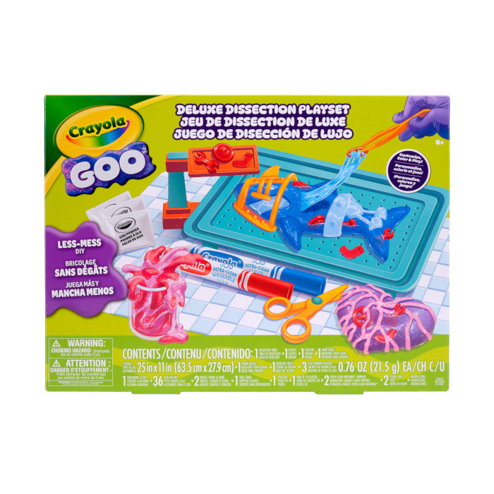 Crayola Goo Dissection Playset – DIY Less-Mess Slime Dissection Activity Kit (Ages 6+)