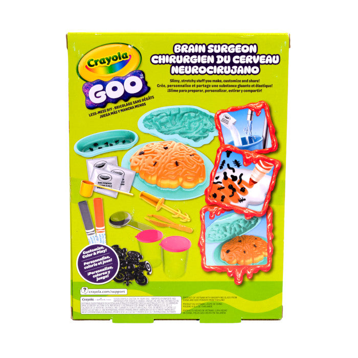Crayola Goo Brain Surgeon – DIY Mess-Free Slime Brain Dissection Activity (Ages 6+)