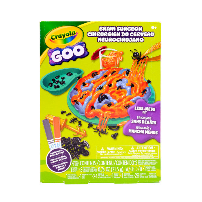 Crayola Goo Brain Surgeon – DIY Mess-Free Slime Brain Dissection Activity (Ages 6+)