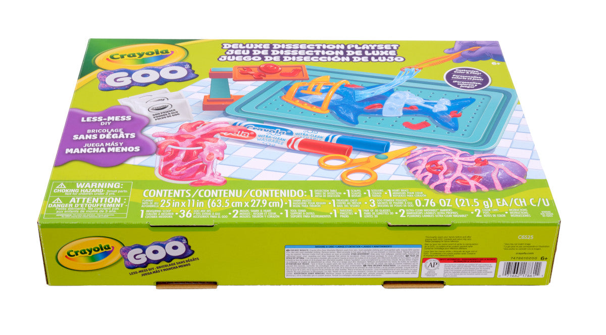 Crayola Goo Dissection Playset – DIY Less-Mess Slime Dissection Activity Kit (Ages 6+)