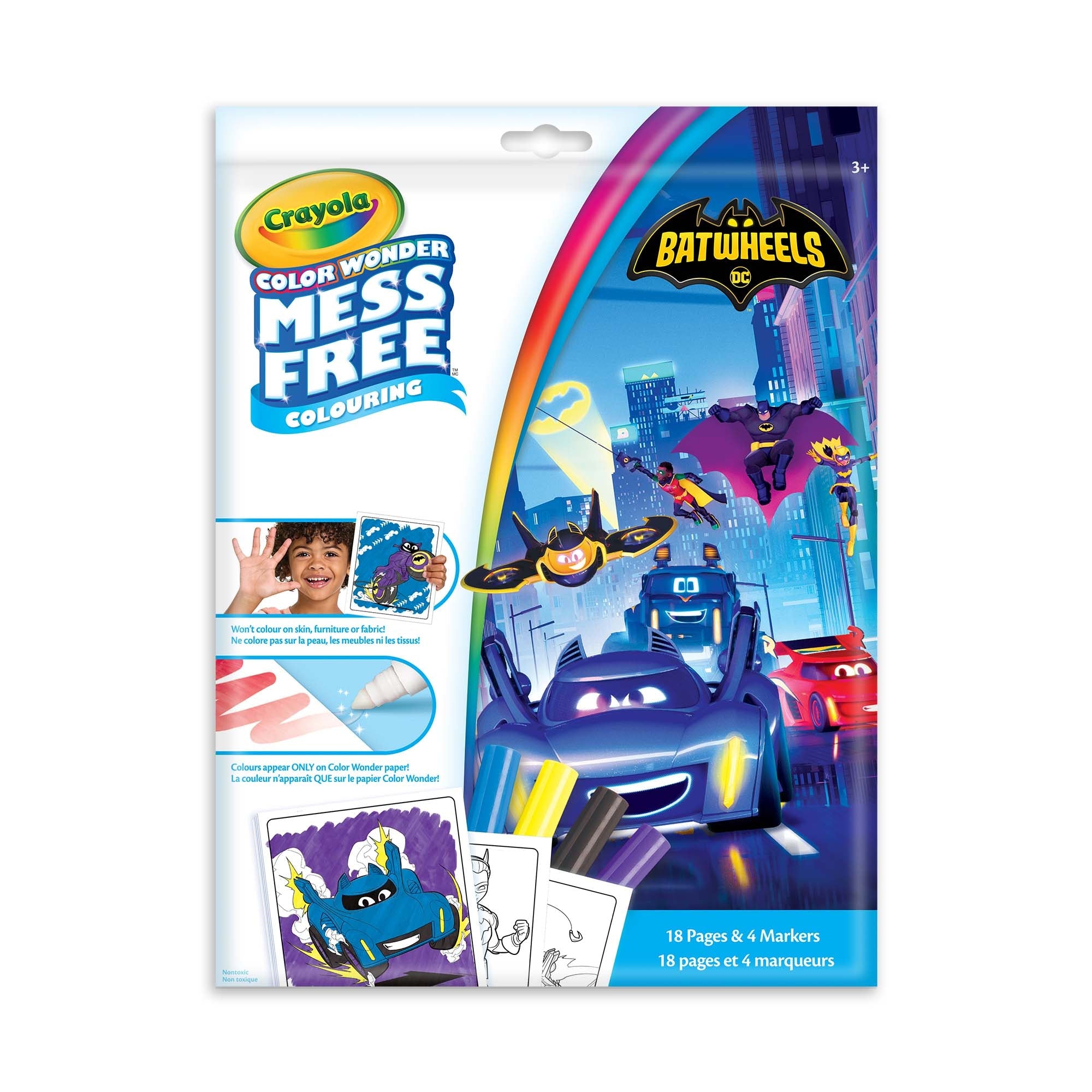 Crayola Colour Wonder Colouring Pages and Mini Marker Sets - Batwheels