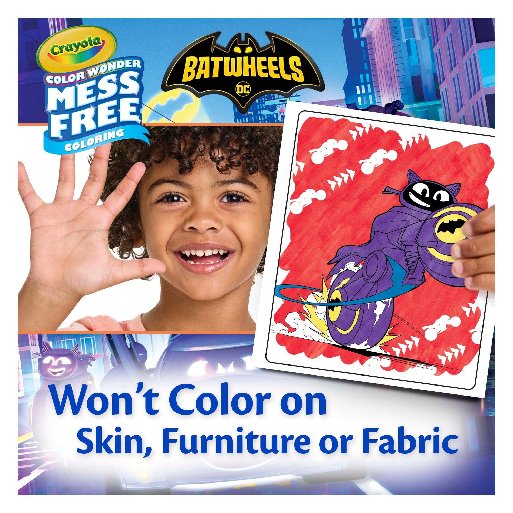 Crayola Colour Wonder Colouring Pages and Mini Marker Sets - Batwheels